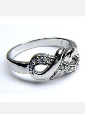 INFINITY Sterling Silver Ring size 6.5